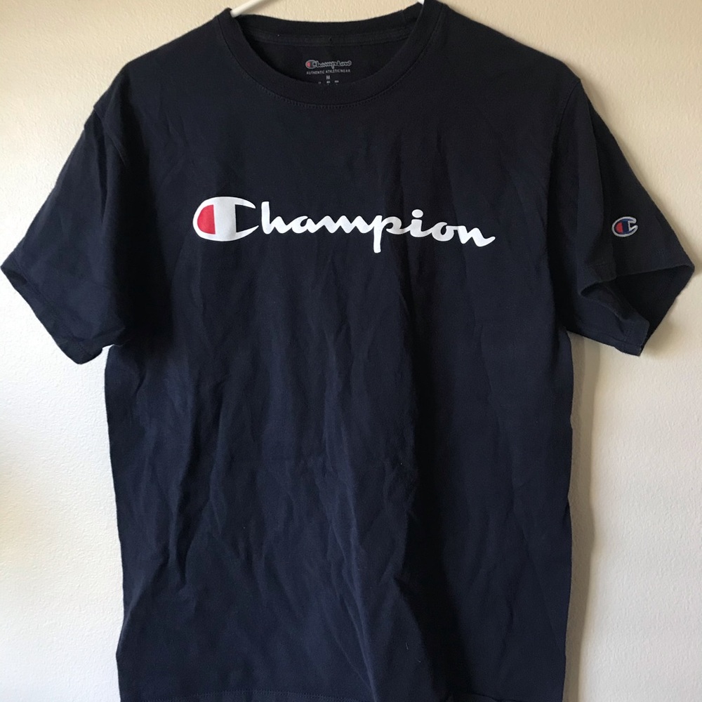 Navy Blue Champion Graphic Tee